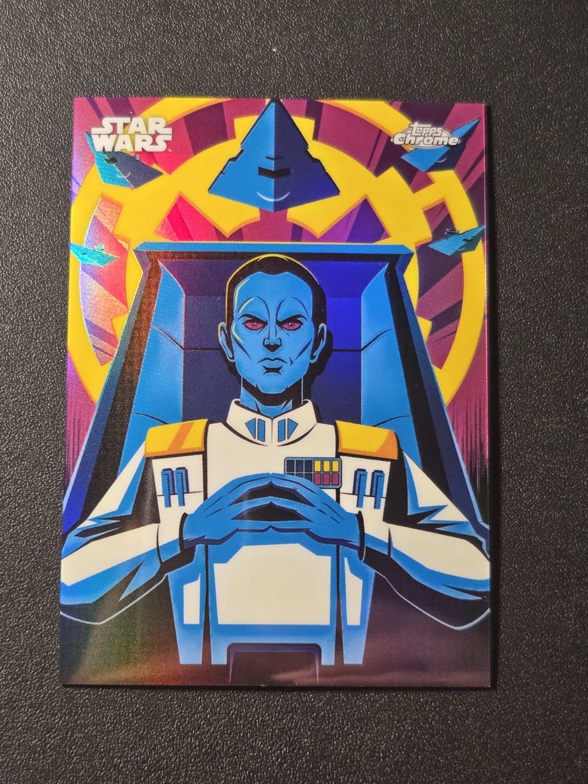2026 Topps Chrome Star Wars Grand Admiral Thrawn CASE HIT Kyber Light #KL-22
