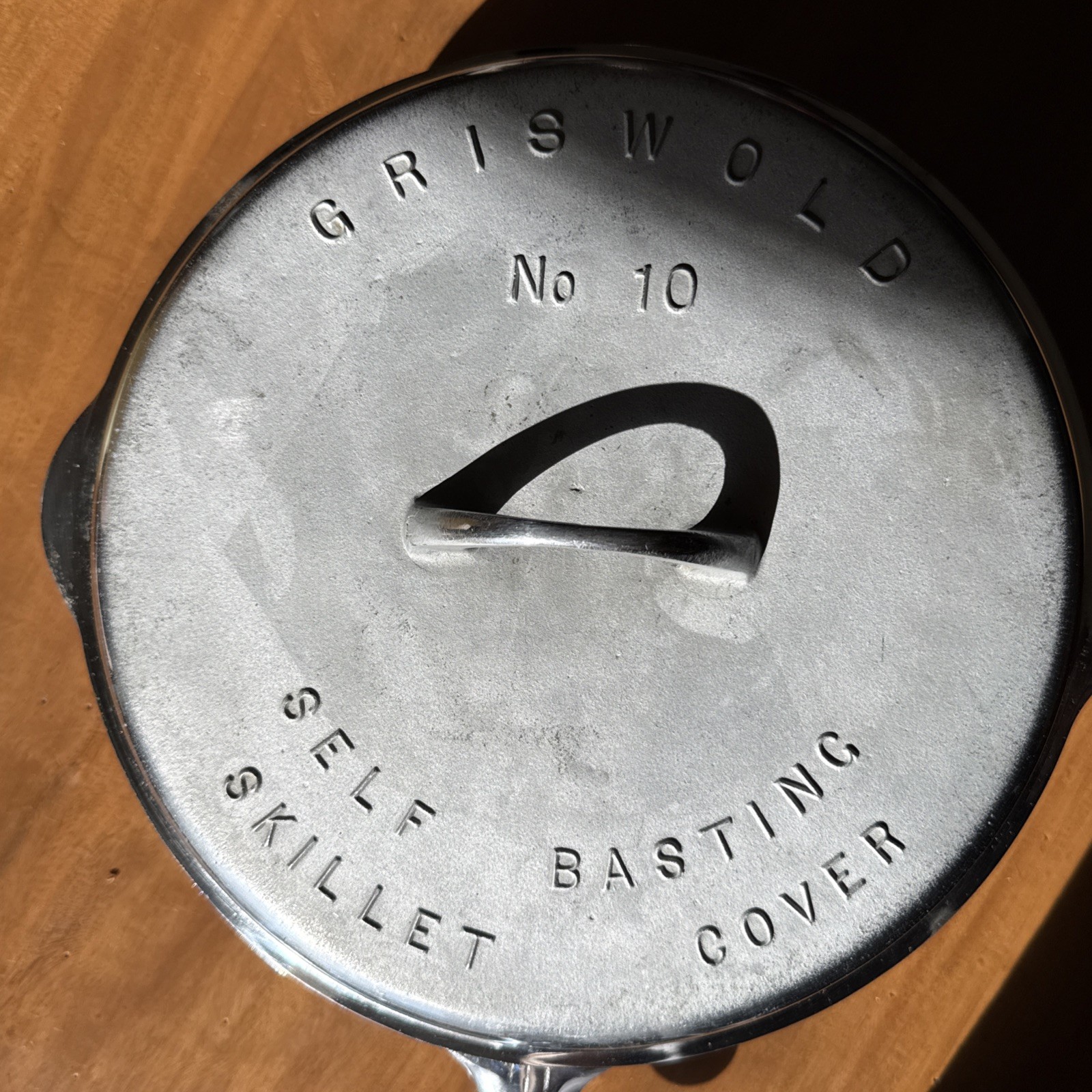 RARE Vintage Griswold #10 Plated Deep Skillet 779 & Lid 1050 Set SITS DEAD FLAT