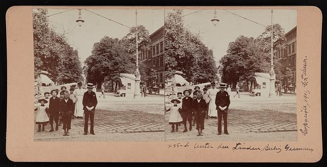 Photo:Berlin Germany Unter den Linden 1900s Street Scene Stereoview