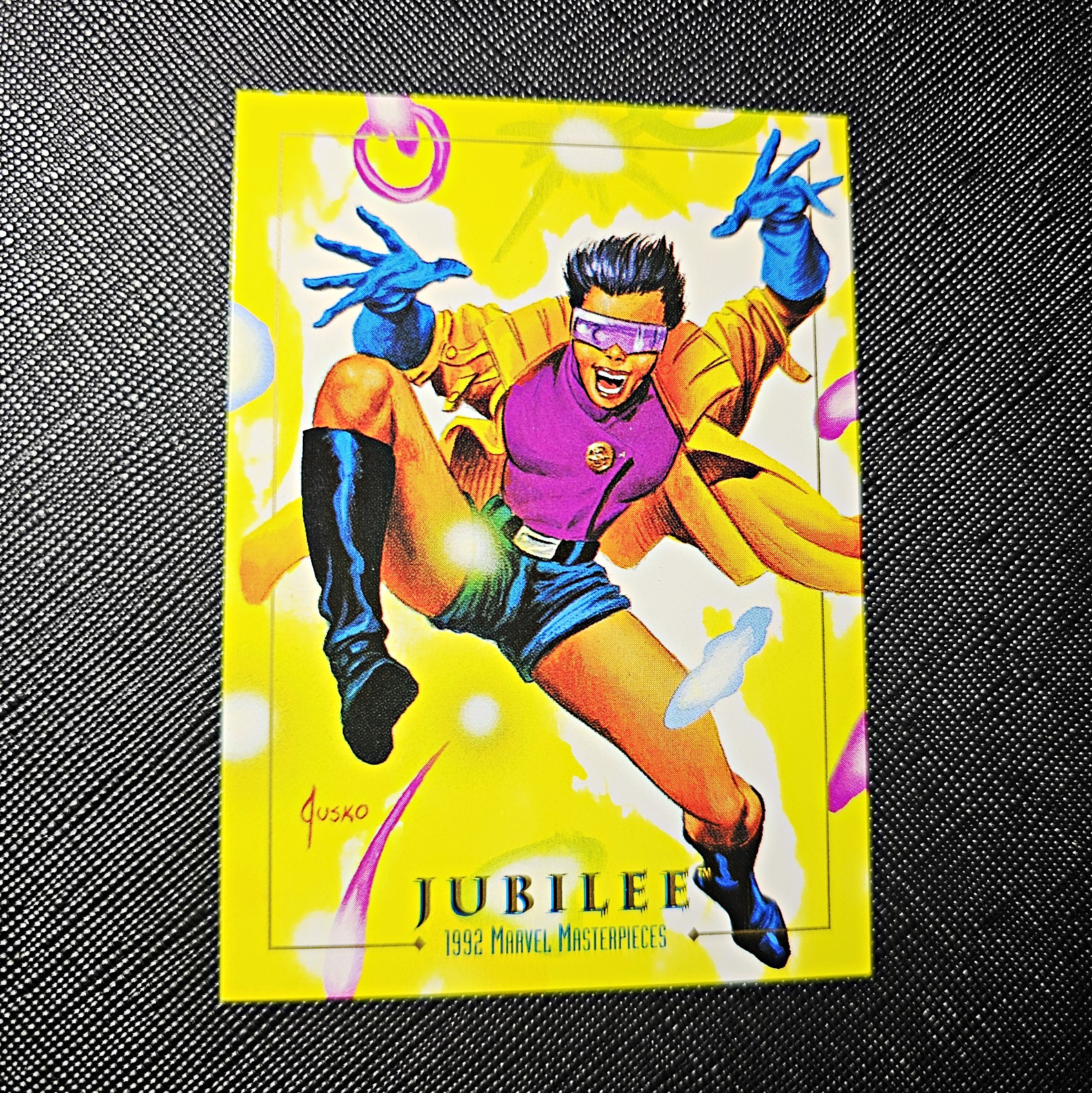 SkyBox 1992 Marvel Masterpieces Jubilee Lost Ladies M-5 Base Set Card Joe Jusko
