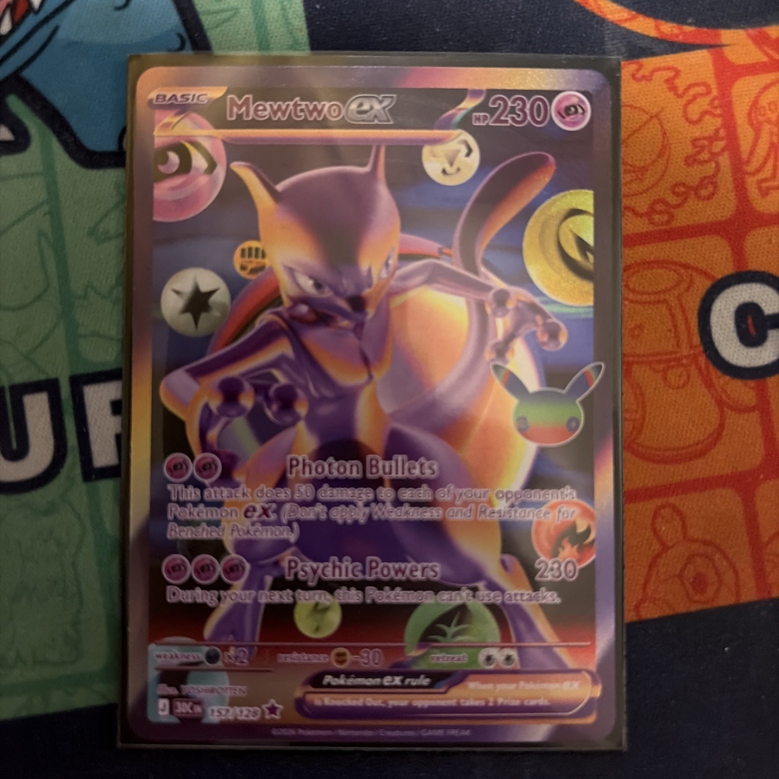 Mewtwo ex Celebrations 157/128 Full Art Holo Ultra Rare EX Pokémon TCG