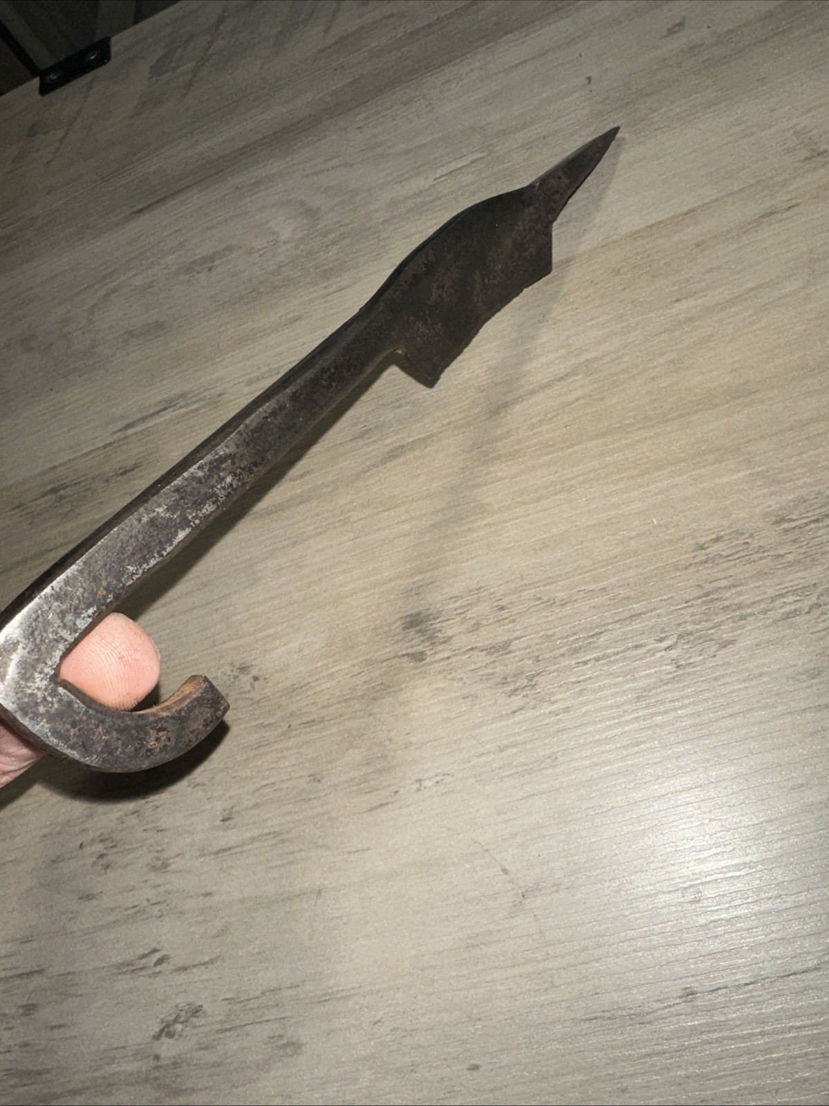 Antique Hand Forged Chopping Knife Primitive Early American