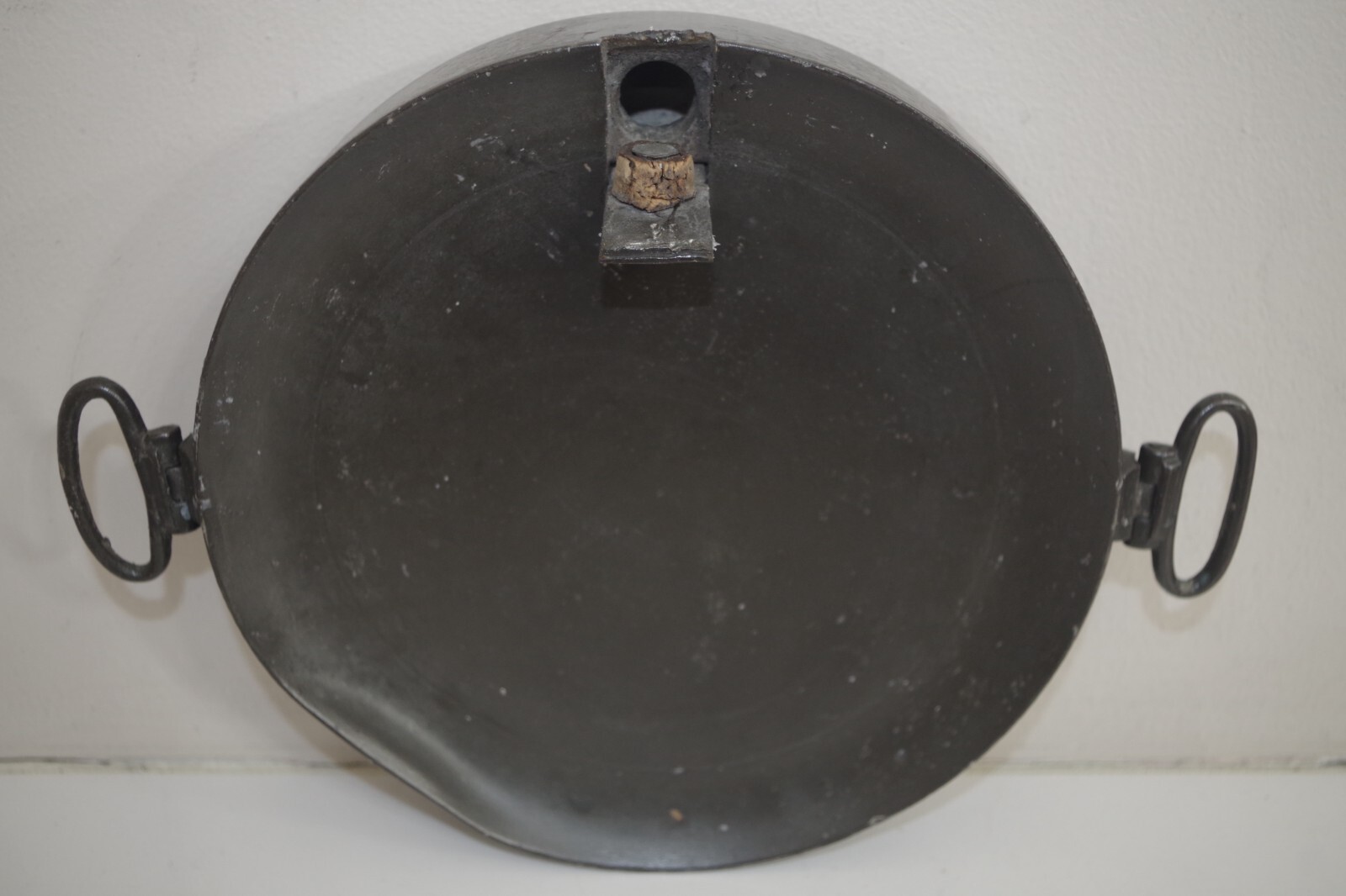 D1 LONDON Sheffield English Pewter Flask Table Top - marked