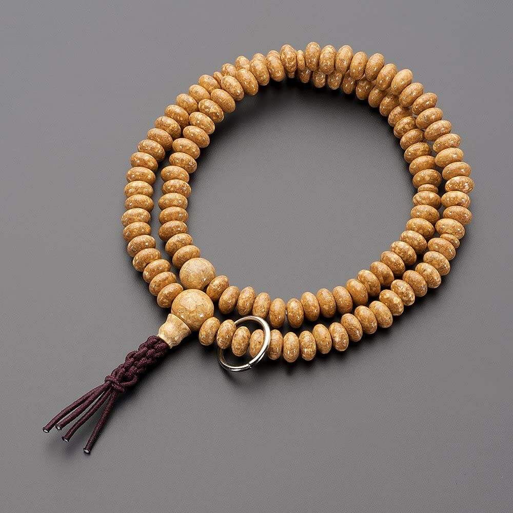 Juzu Sodo shu Buddhist Mala Zen Prayer beads bracelet Japan Kyoto Tenjiku Linden