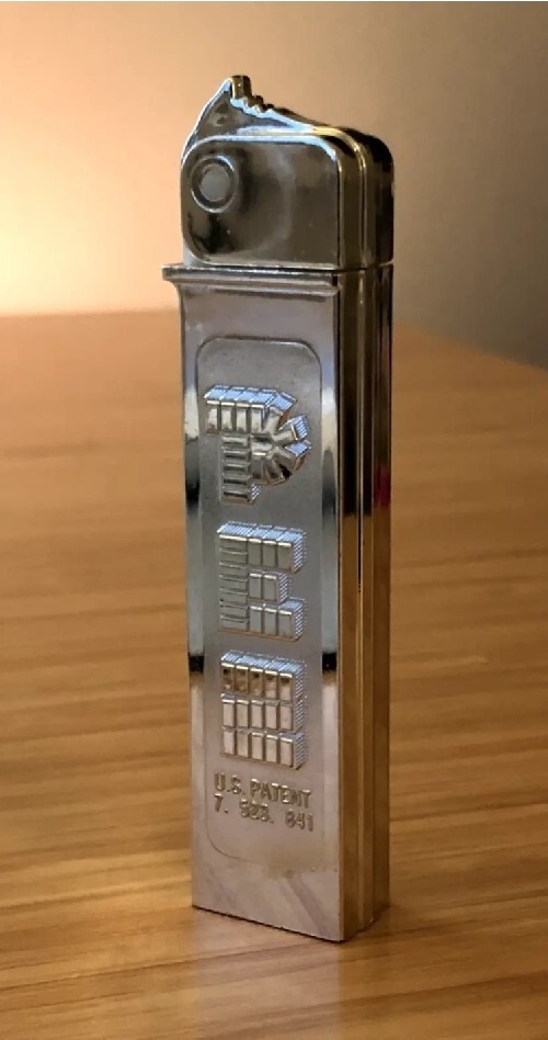 PEZ*Loose Silver Glow Retro Regular PEZ Dispenser*NEW