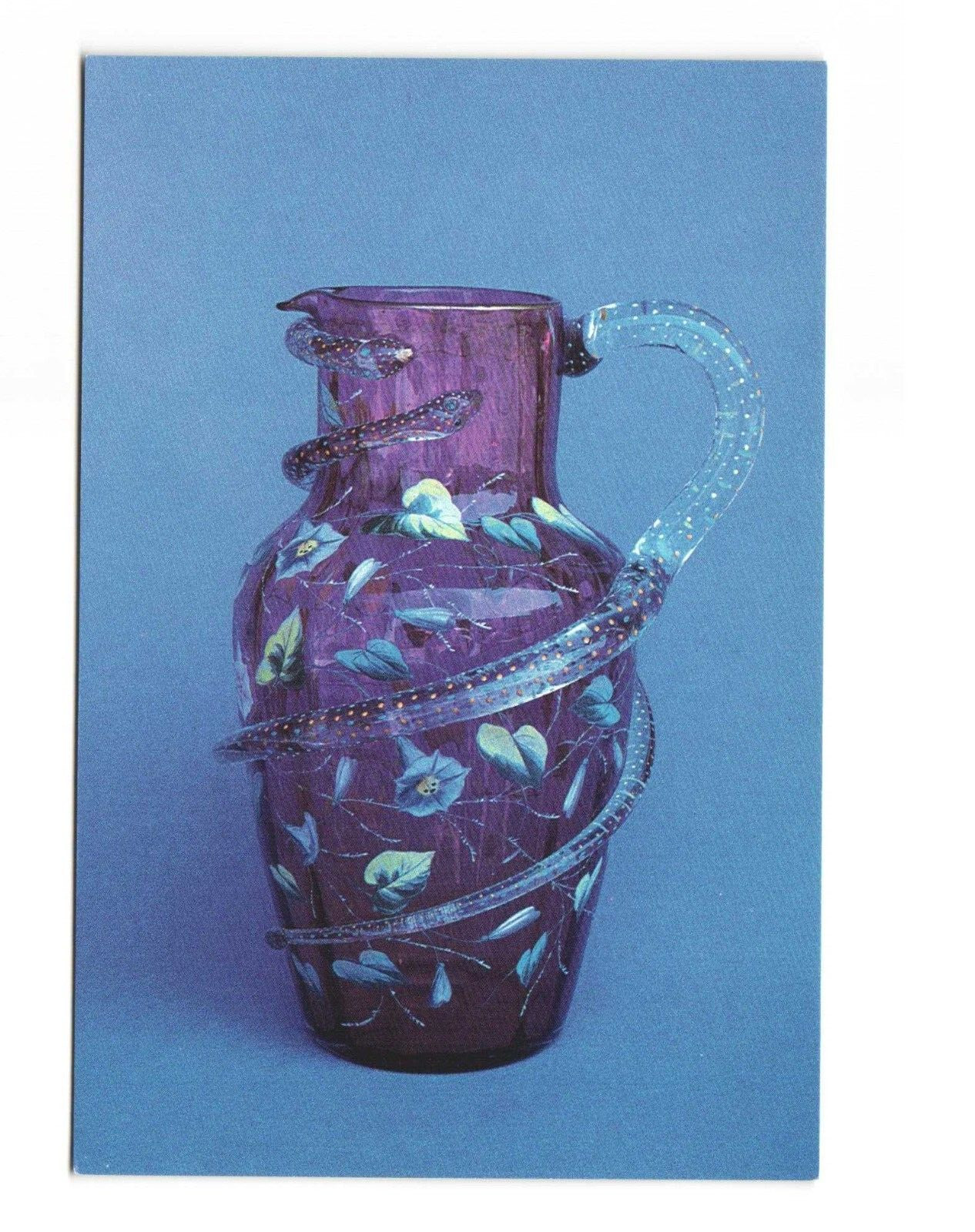 Postcard Cranberry Glass Pitcher Lightner Museum St Augustine Florida