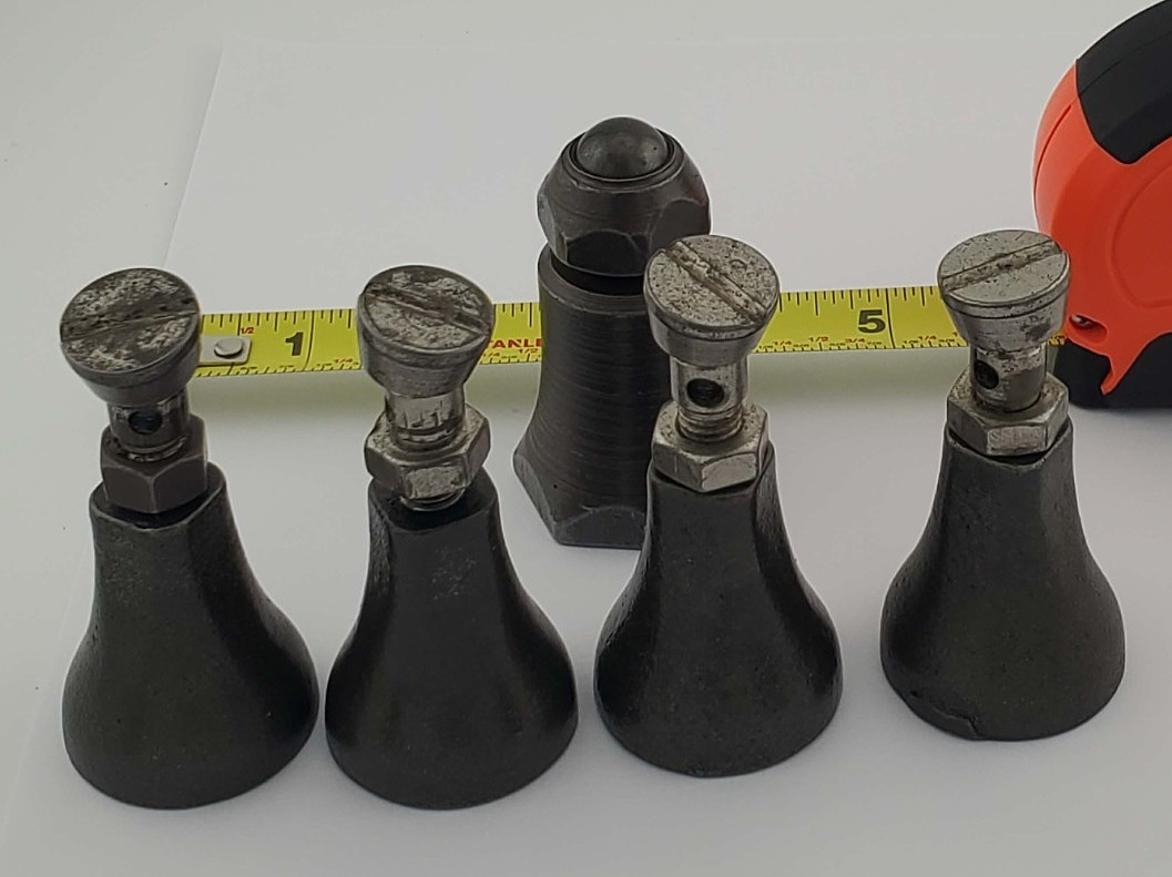 Vintage Antique Machinist Small Leveling Screw Bottle Jacks