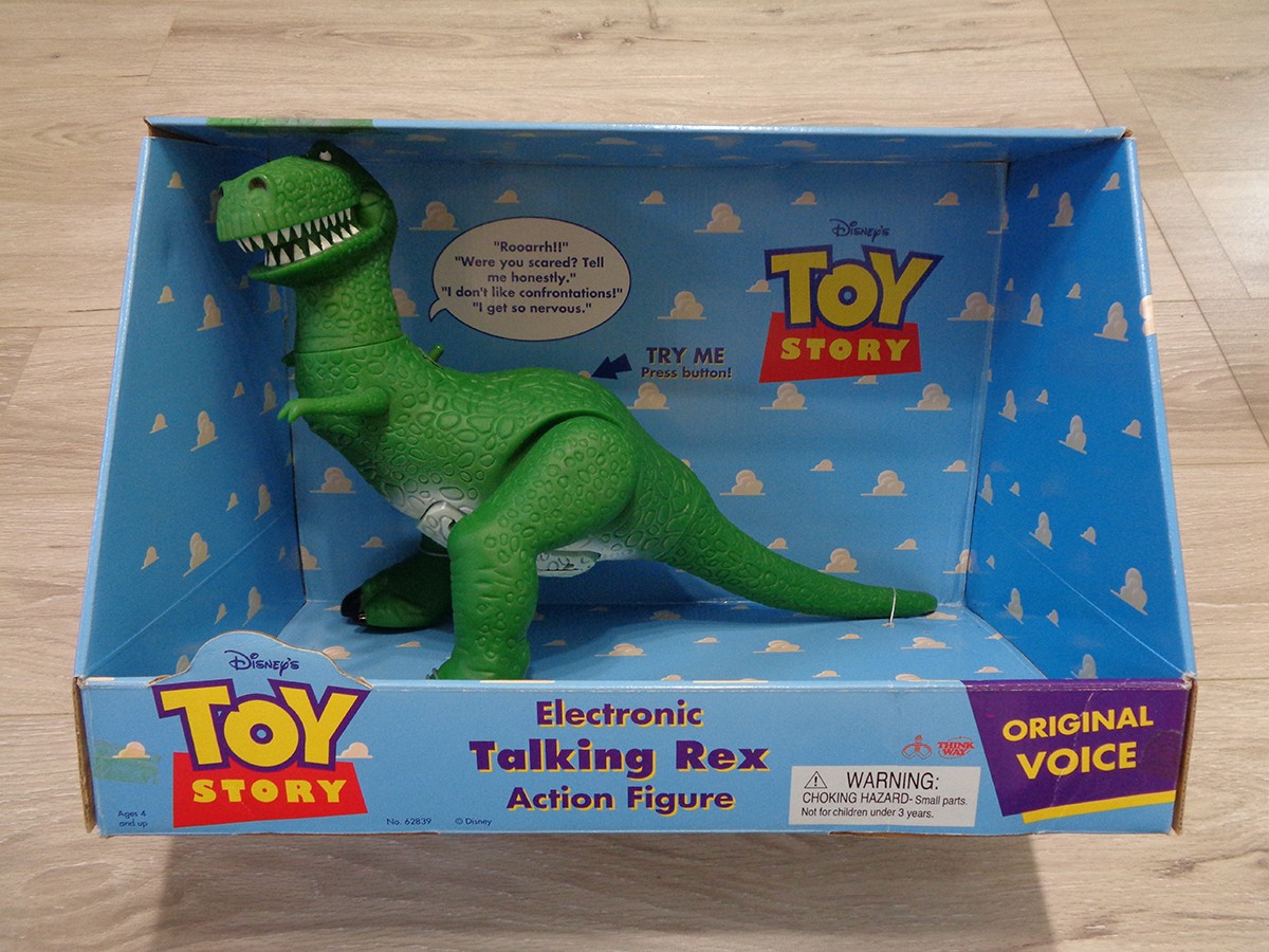 Toy Story Talking Rex Thinkway 1995 Vintage New Unused