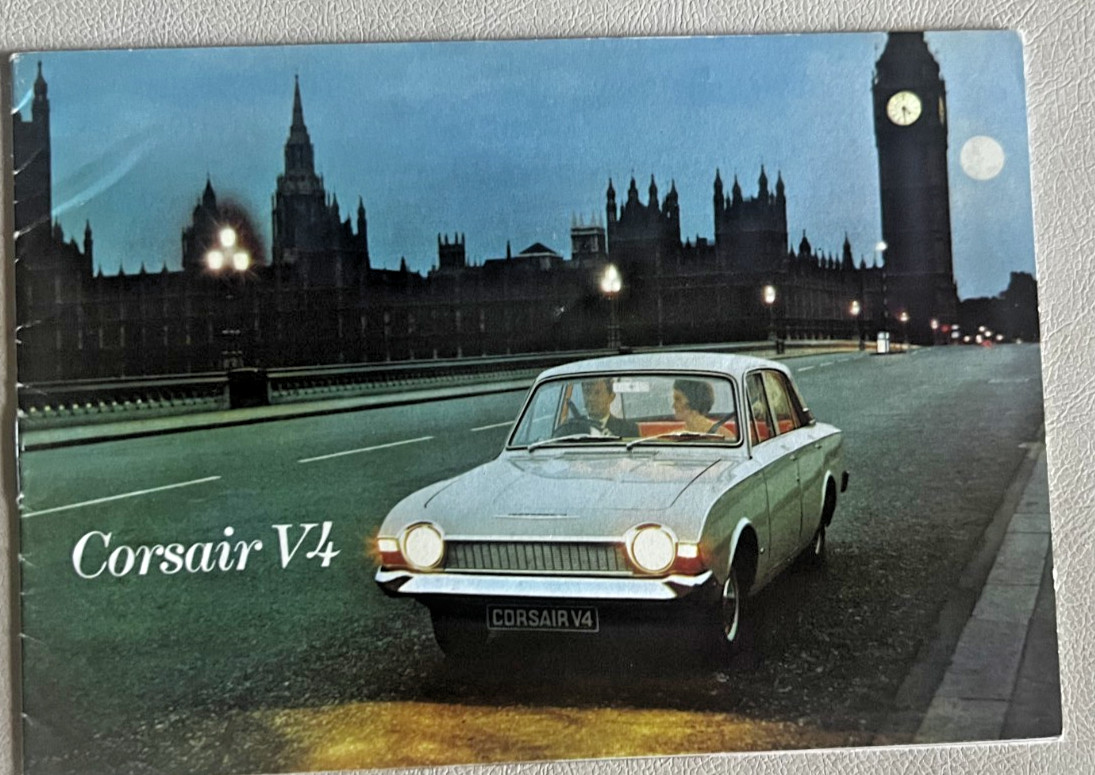FORD UK Cosair V4 1968 Car small Brochure