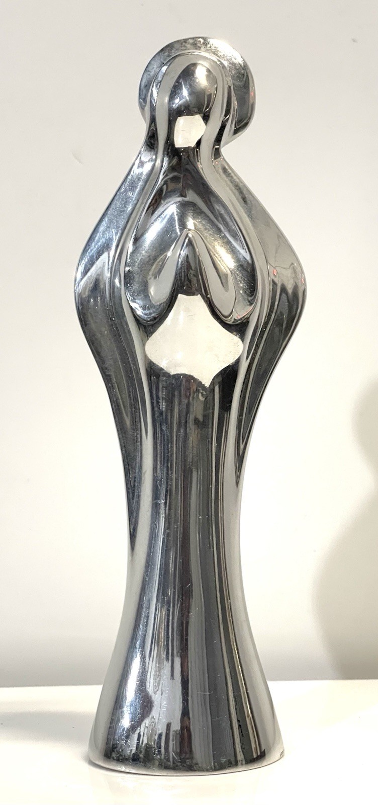 Nambe Polished Aluminum Madonna Designed by Alvaro Uribe