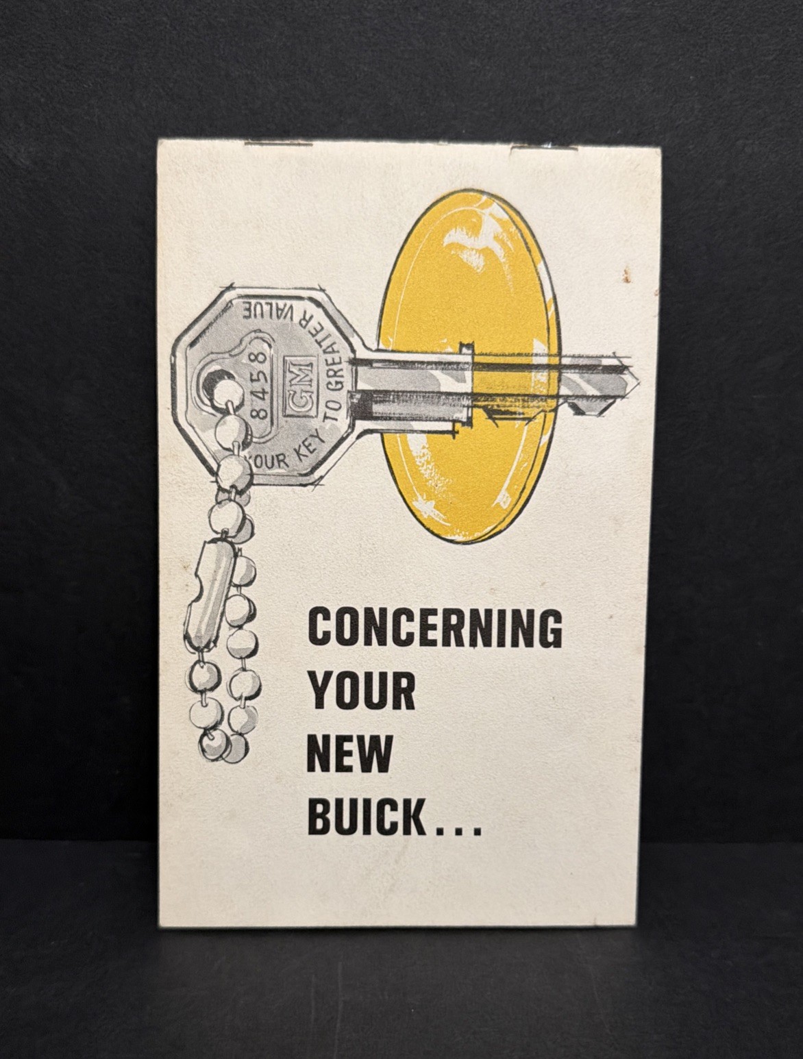 NOS 1961 Buick Concerning Your New Buick Welcome Dealer Pamphlet Booklet OEM