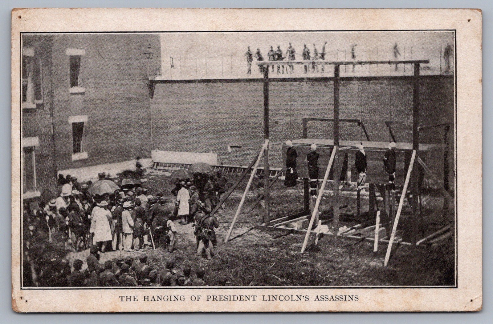 The Hanging of President Lincoln’s Assassins Postcard N3