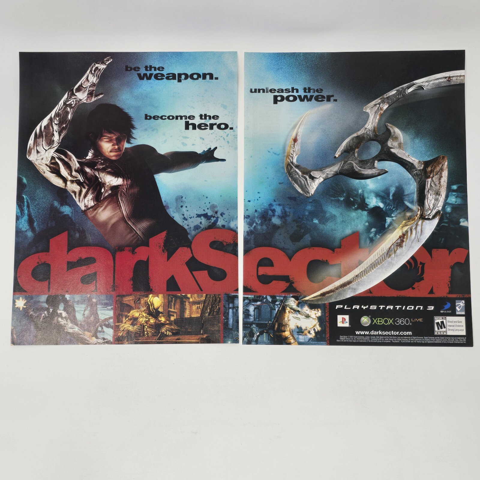 Dark Sector PlayStation 3 PS3 Xbox 360 Weapon Print Ad/Poster Promo Art