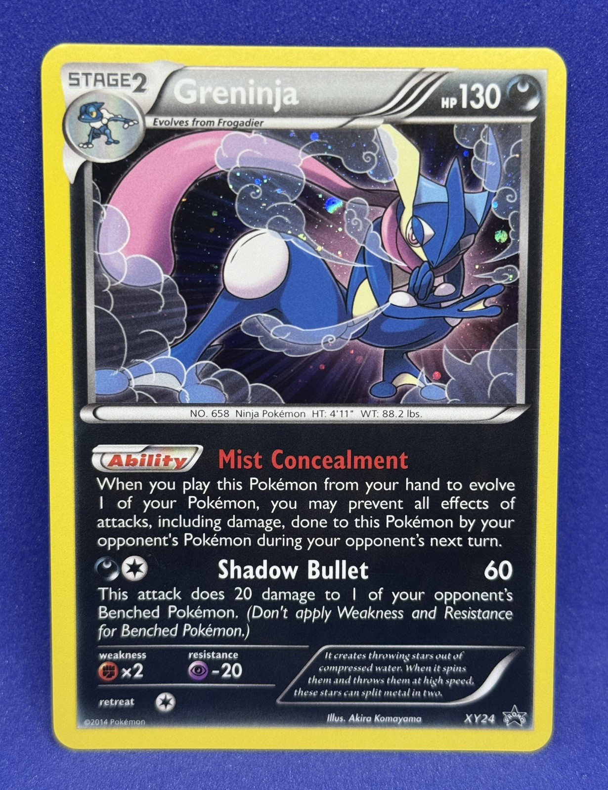 English Pokemon TCG Greninja XY24 Black Star Promo Near Mint 
