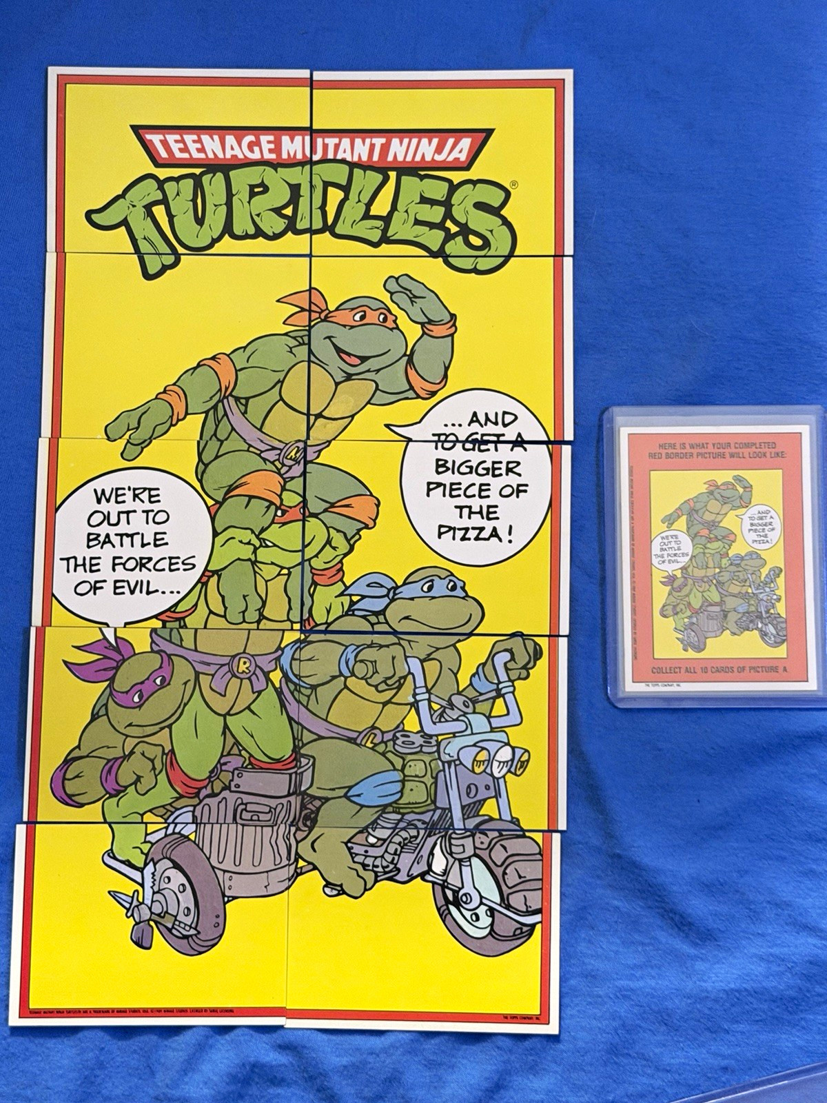 Topps 1989 Teenage Mutant Ninja Turtles Series 1 Sticker Complete Set