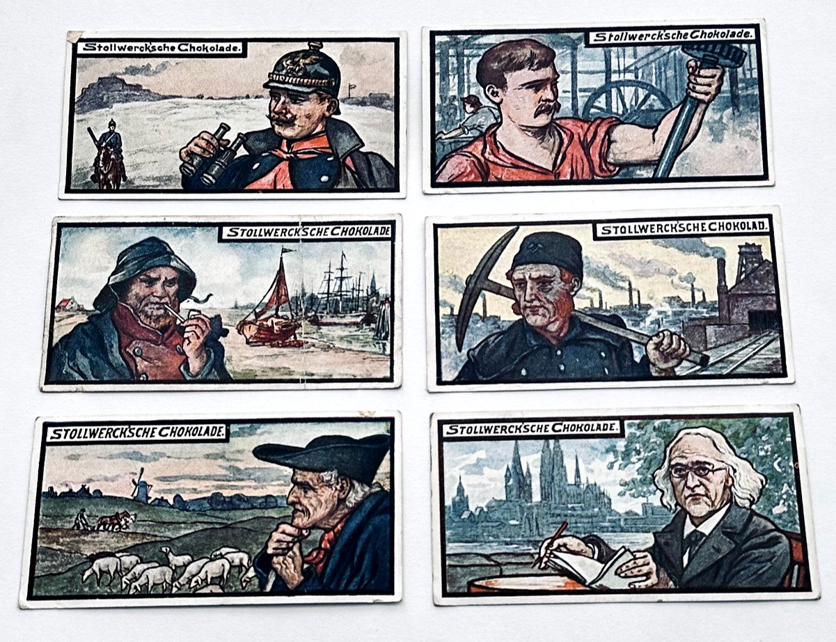 1899 STOLLWERCK Trade Card Lot - Album 3 Group 104 Professions