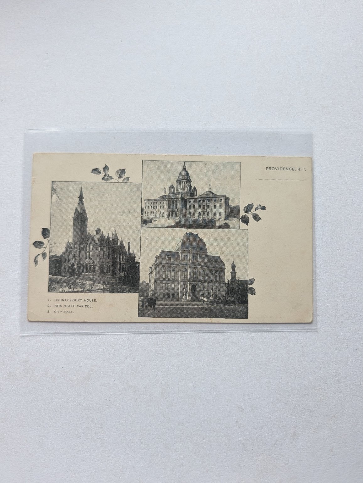Providence RI Multi-View Private Mailing Postcard 1898-1907 Capitol City Hall