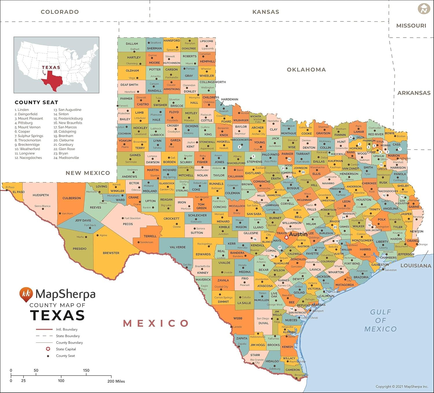 Texas Counties Map - Large - 48\ Texas Counties Map - Large - 48\