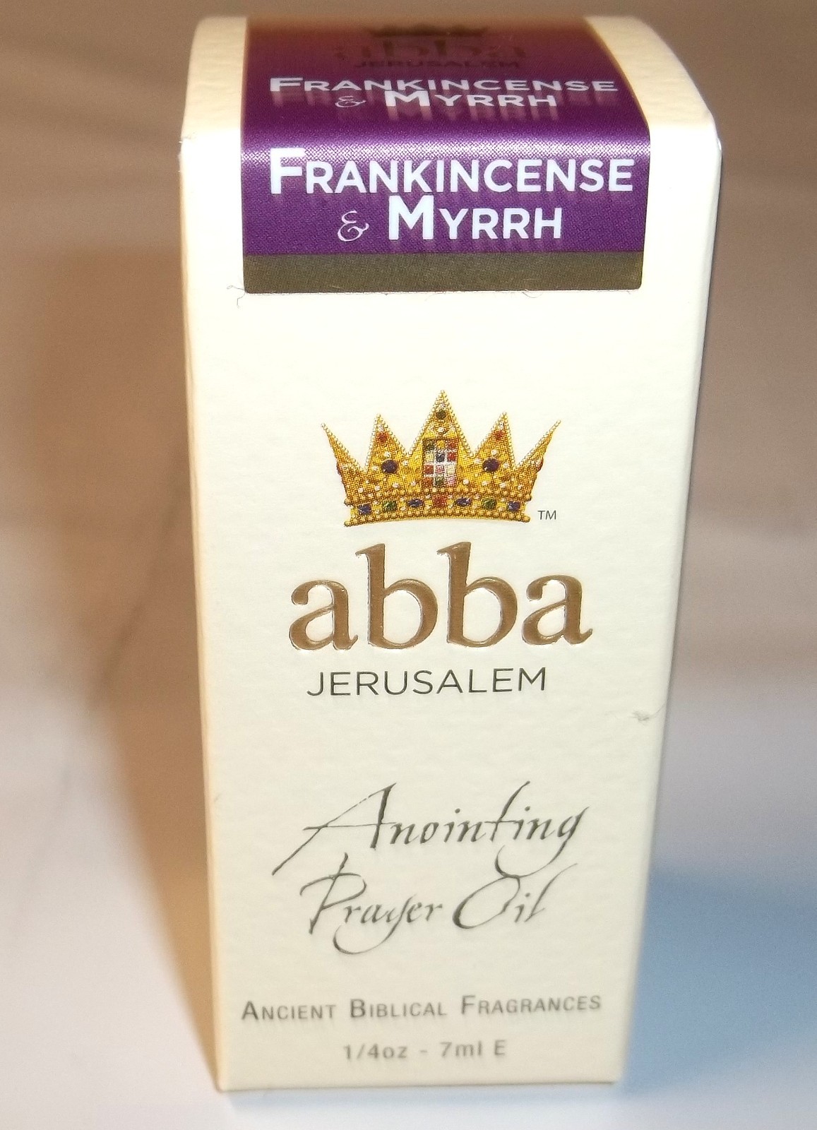 Abba Jerusalem Anointing Oil 1/4oz Frankincense & Myrrh Biblical Fragrances F/S