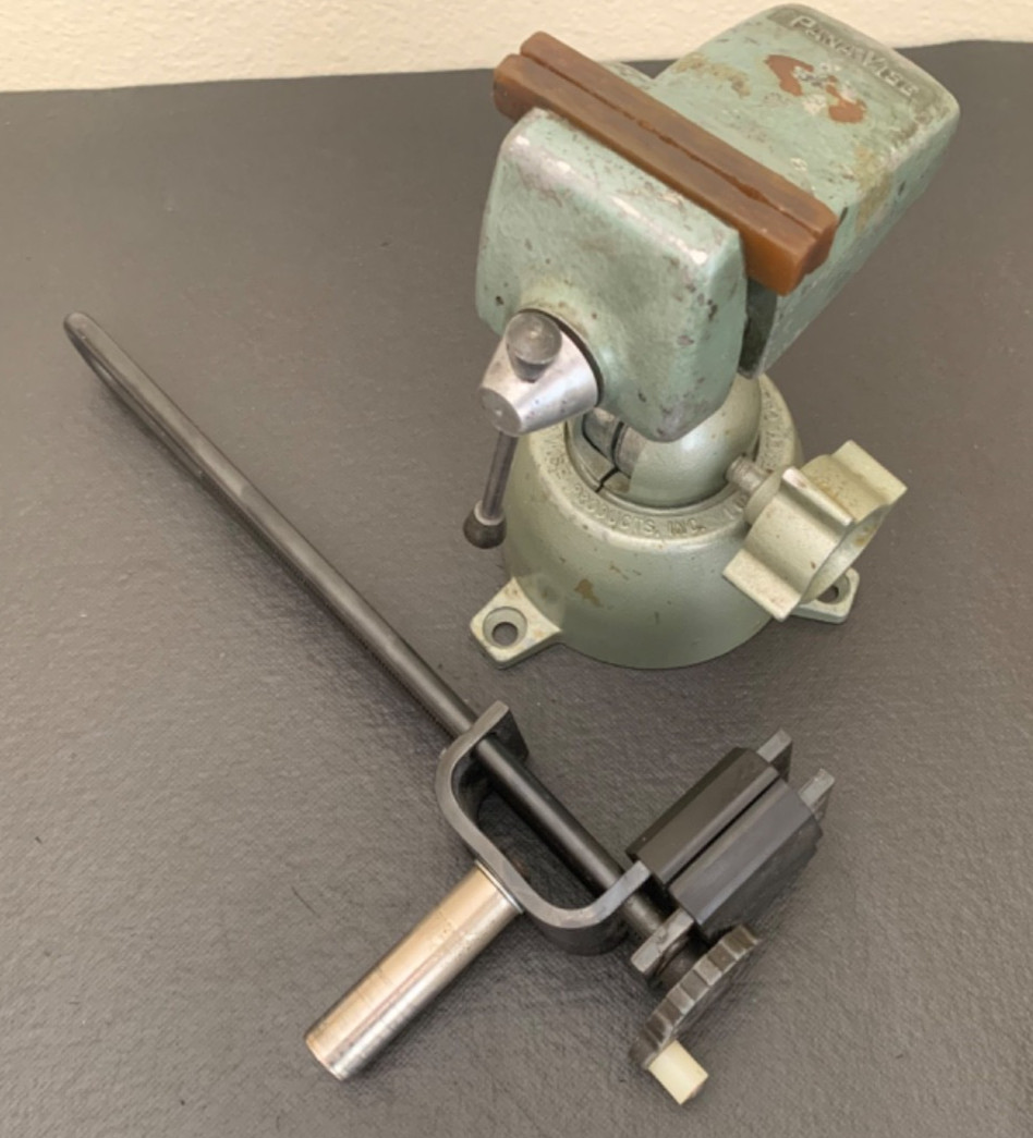 Vintage PanaVise no. 301 Standard Vise & no. 366 Wide Opening Head Made in USA