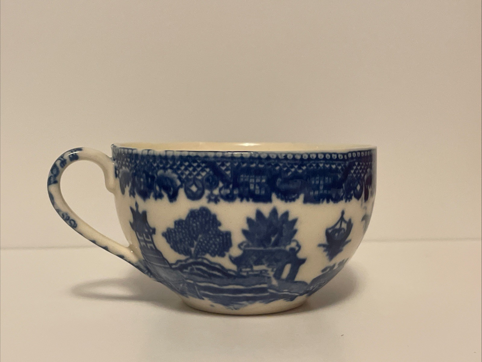 Vintage Blue Willow Teacup Made in Japan Transferware Vintage Blue Willow Teacup Made in Japan Transferware
