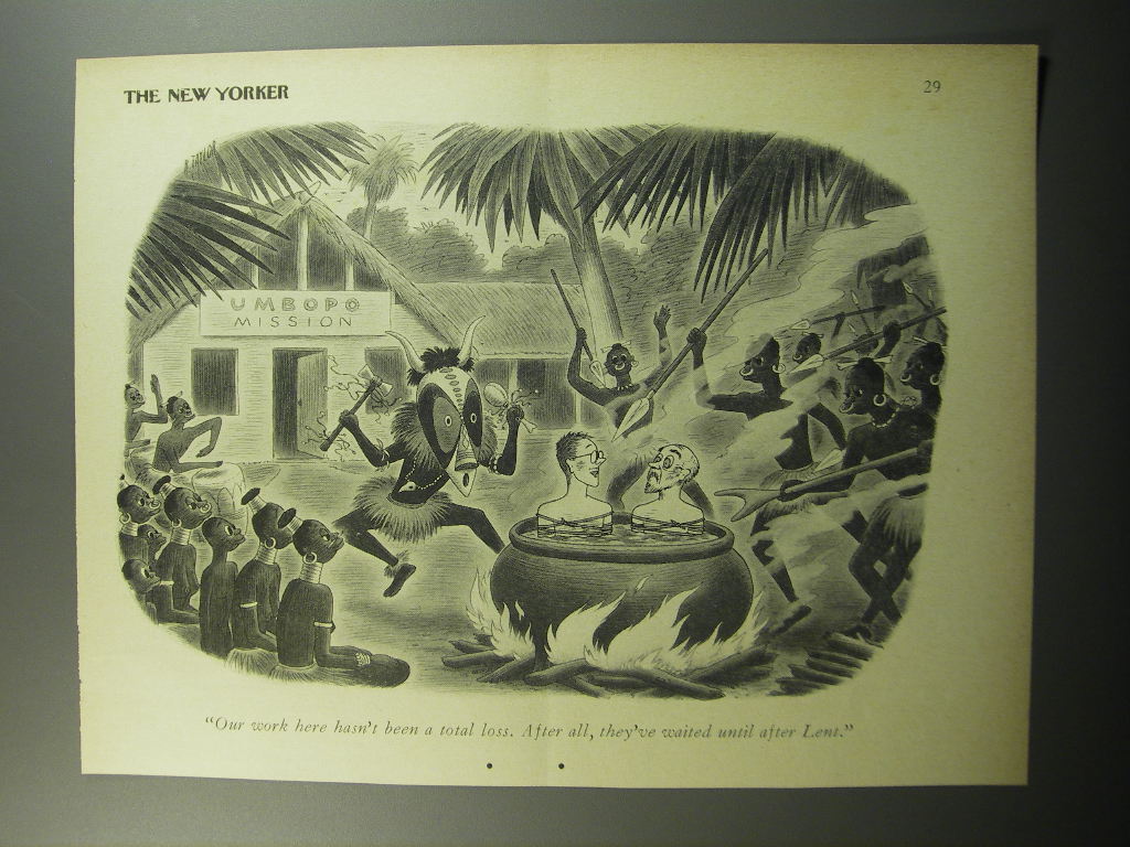 1957 Cartoon by Richard Taylor - Our work here hasn't been a total loss.