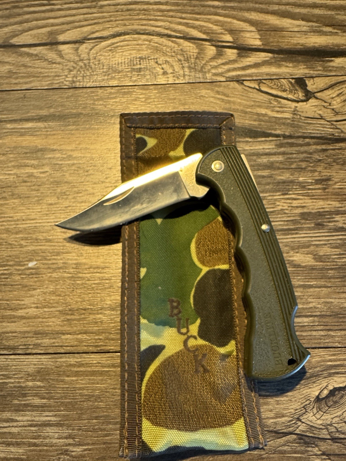 VINTAGE BUCK BUCKLITE 422 OD KNIFE New No Box