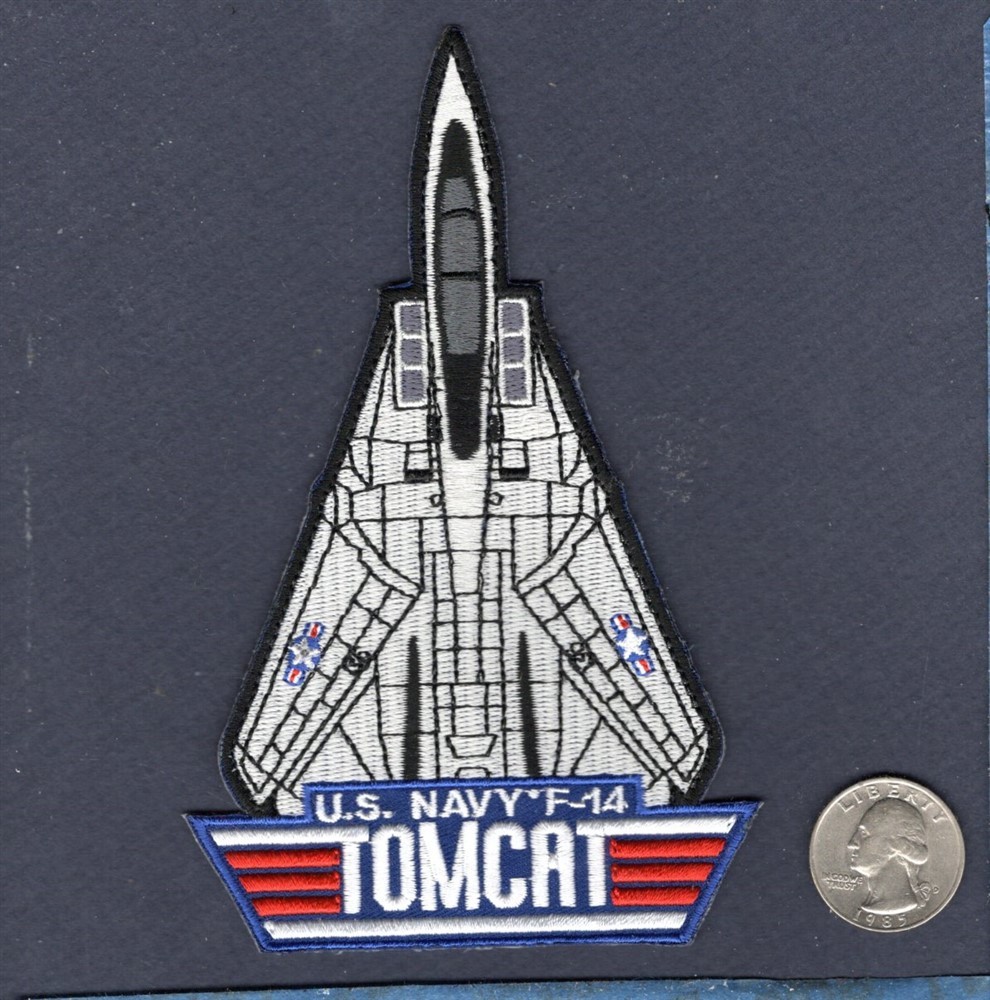 F-14 F-14A F-14B F-14D TOMCAT US Navy VF Top Gun Grumman Squadron Triangle Patch