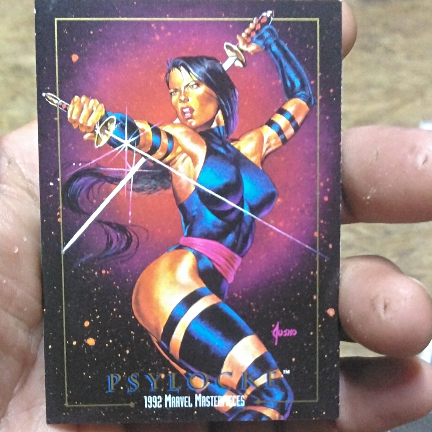 SkyBox 1992 Marvel Masterpieces Psylocke Promo Non-Sport Card Joe Jusko