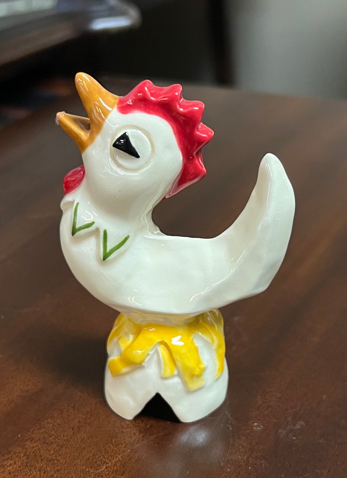 Adrian Pottery Whimsical Crowing Rooster Pie Bird