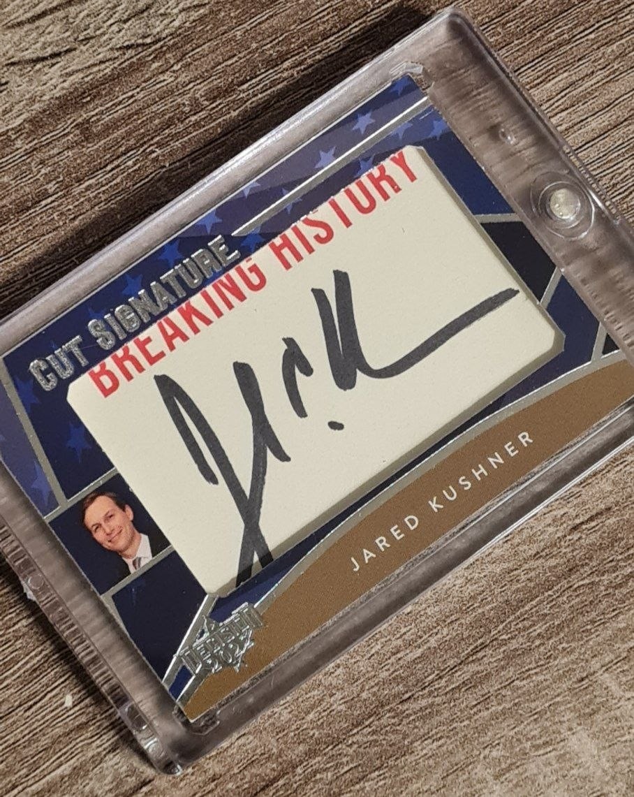 Decision 2022 Breaking History Cut Signature Autograph Jared Kushner Insert