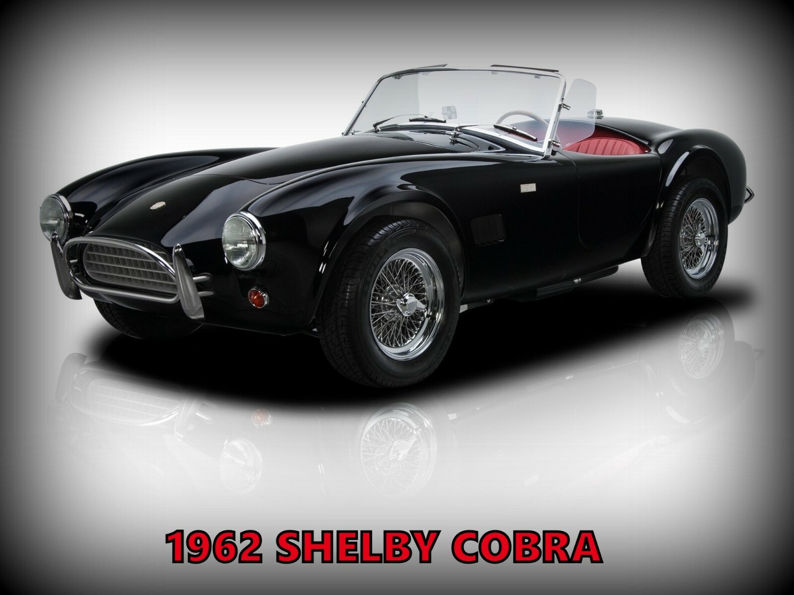 1962 Shelby Cobra Metal Sign: Large Size - 12 x 16\