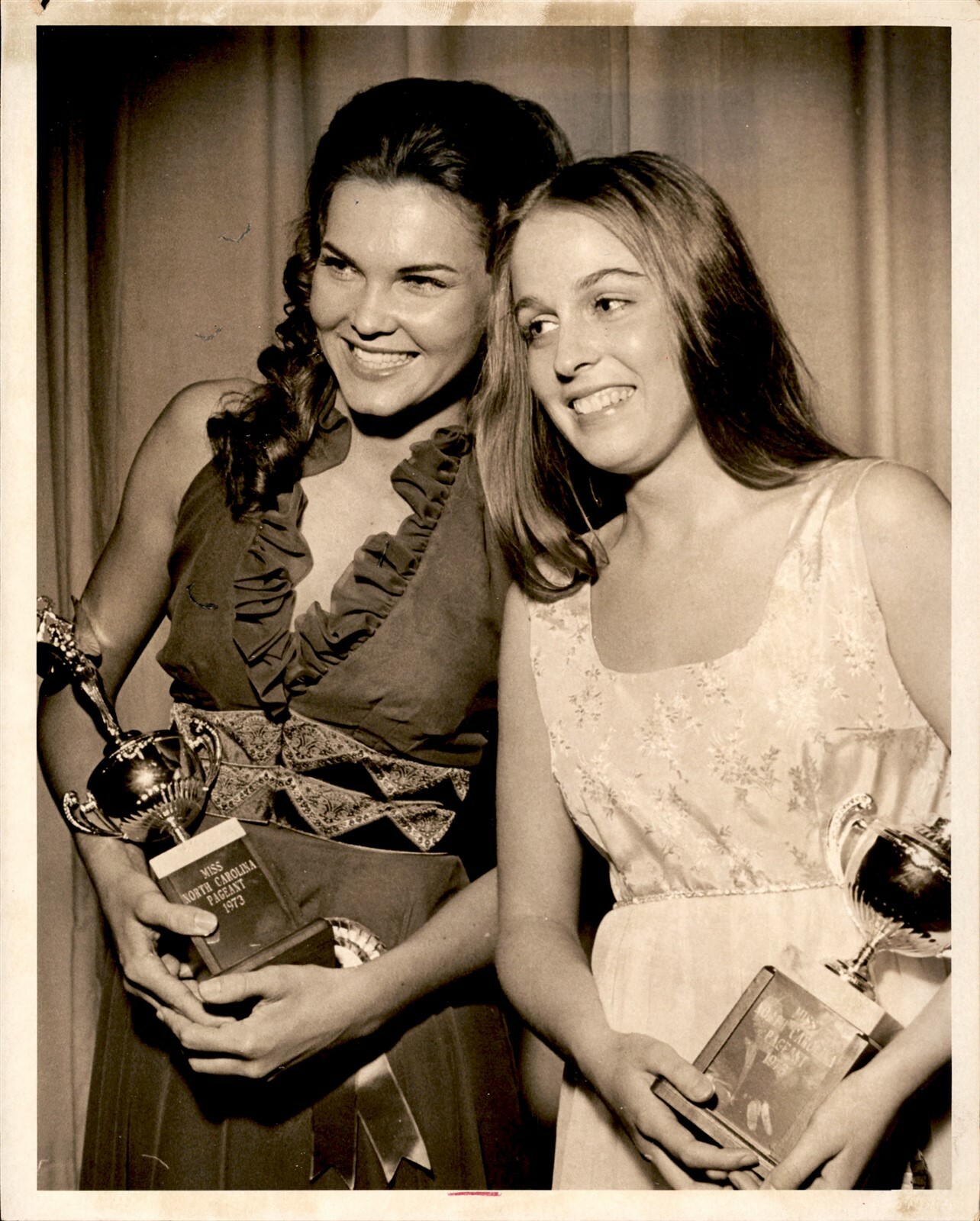 LG929 1973 Original Tom Franklin Photo AUNDREA BELLE MULL Miss Gastonia Robbins