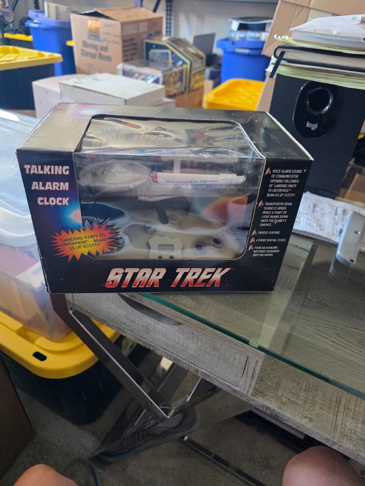Vintage 60s Star Trek USS Enterprise Talking Alarm Clock 1993/94