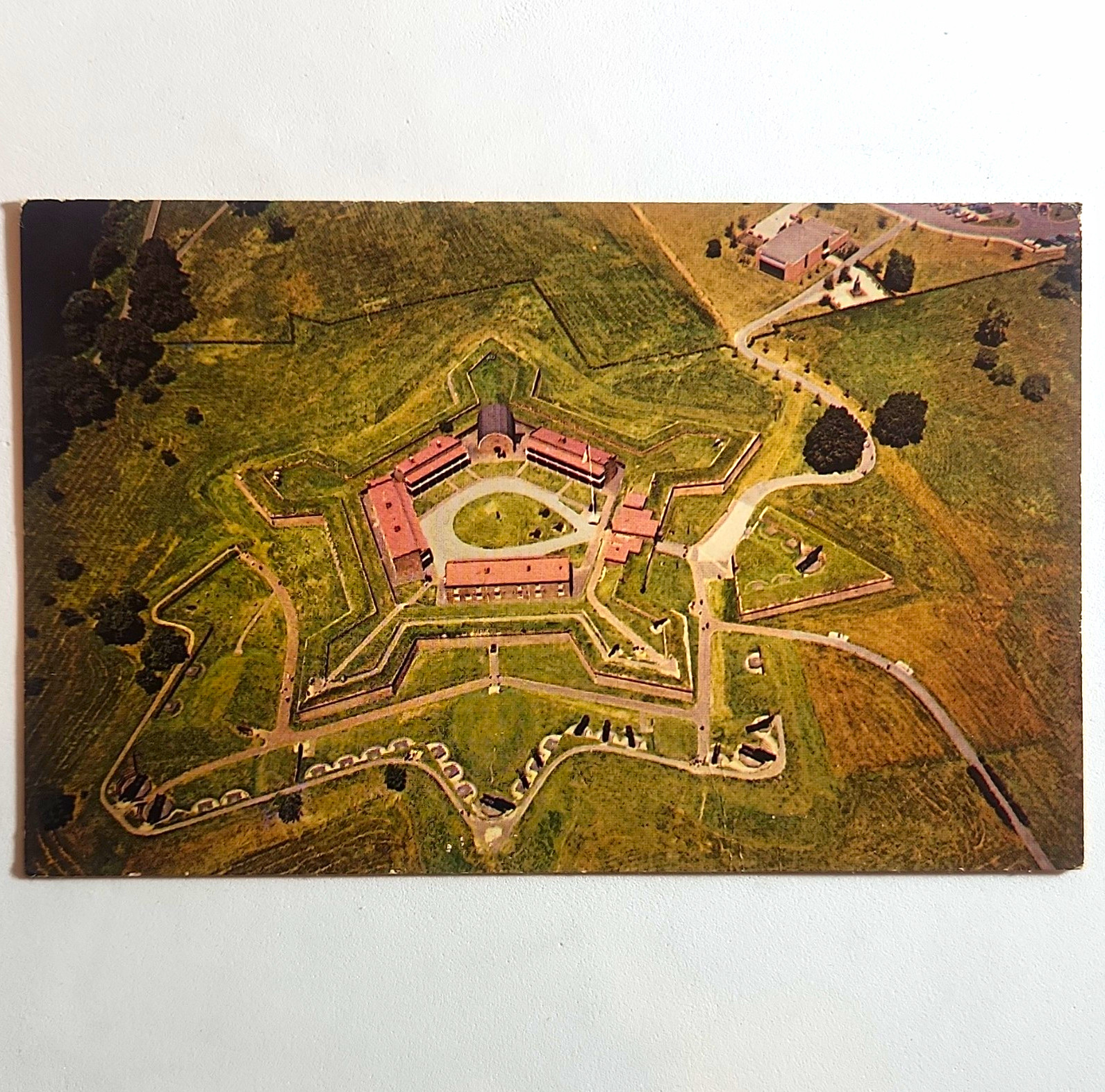 Plastichrome Fort McHenry National Monument MD Aerial View Postcard Unposted