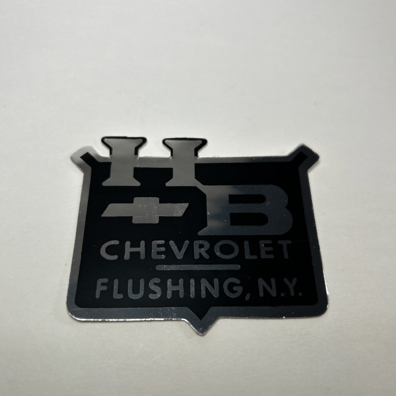 Vintage HB Chevrolet Flushing Queens Sticker, 137-80 Northern Boulevard