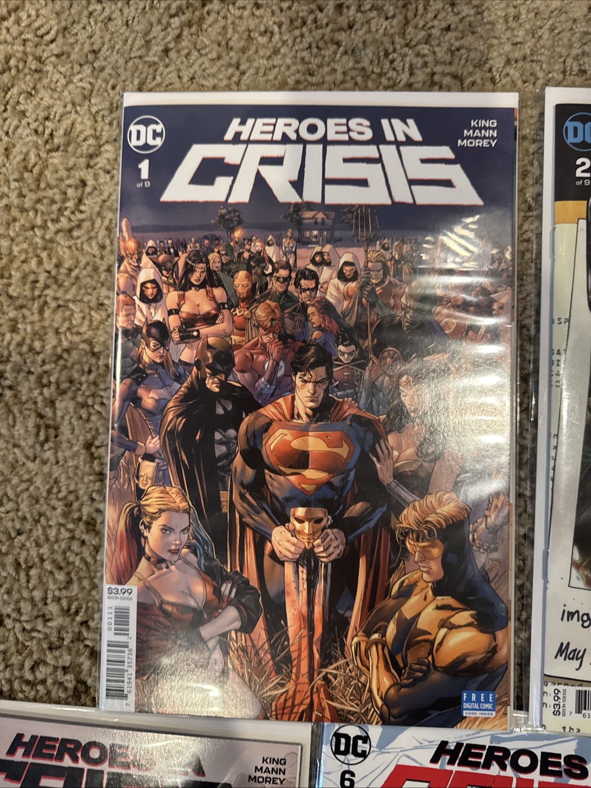Heroes In Crisis 1 2 3 4 5 6 7 8 9 Lot Near Mint NM DC Comics 2019