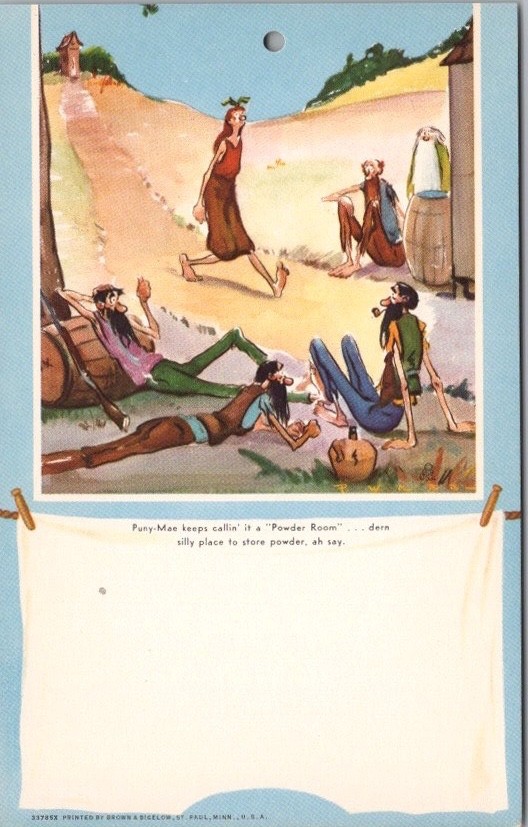 Artist-Signed PAUL WEBB Hillbilly Postcard 