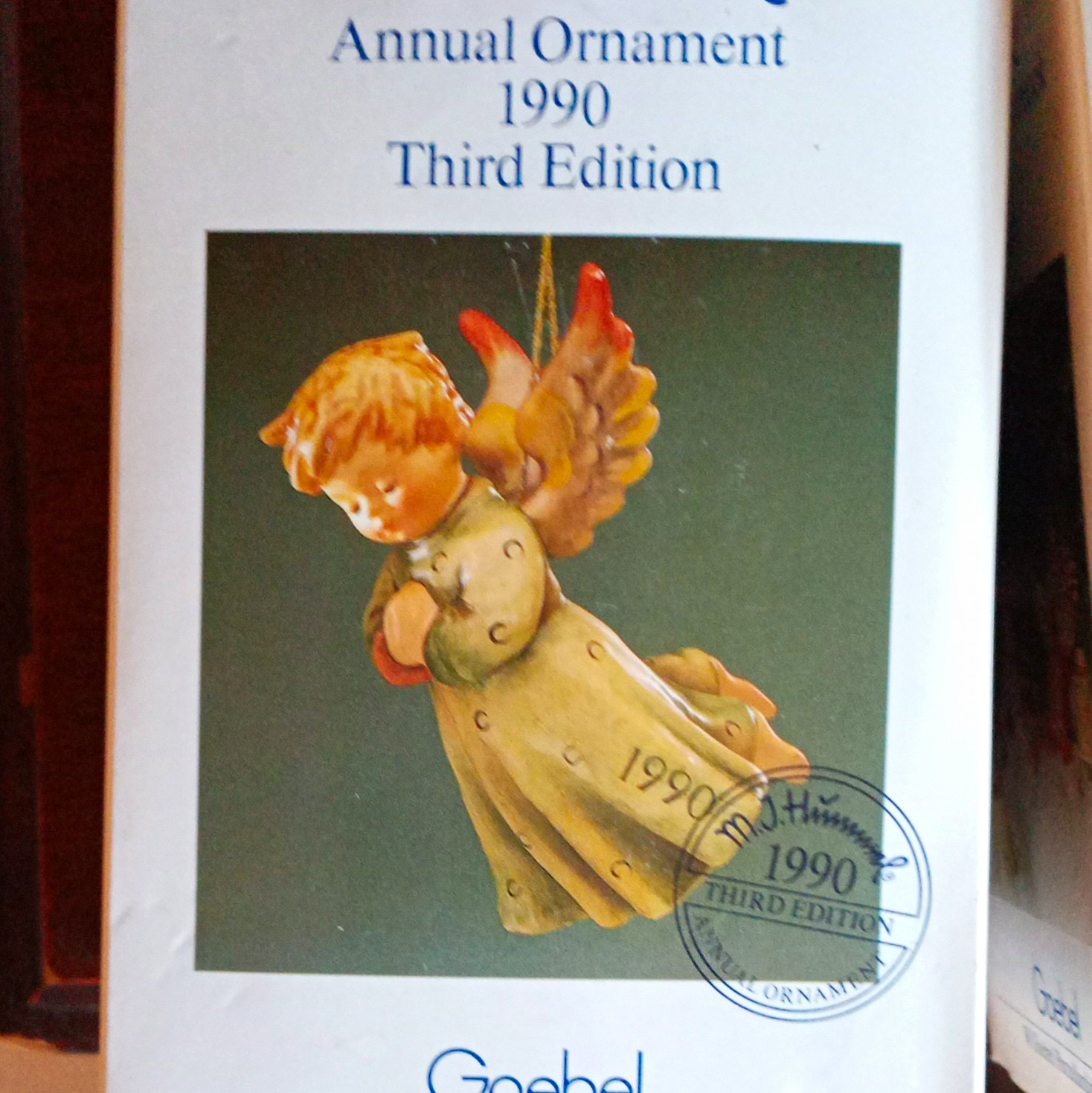 Goebel M.I. Hummel Annual Ornament Angel 1988-1992 Christmas Hanging Decor