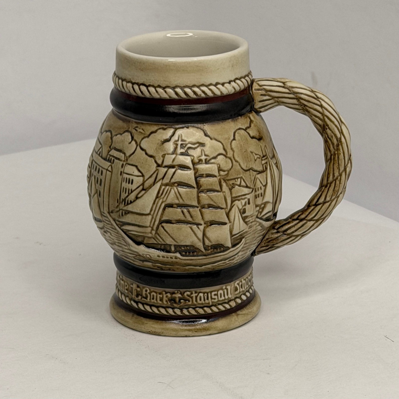 Vintage Avon Beer Stein Set 1982 Sailing Ships & 1985 Locomotive Trains Brazil Vintage Avon Beer Stein Set 1982 Sailing Ships & 1985 Locomotive Trains Brazil