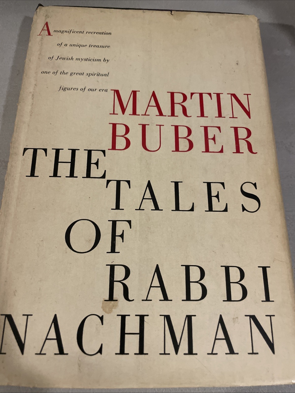 New Martin Buber The Tales Of Rabbi Nachman.. H/c Jewish Book/ Sefer