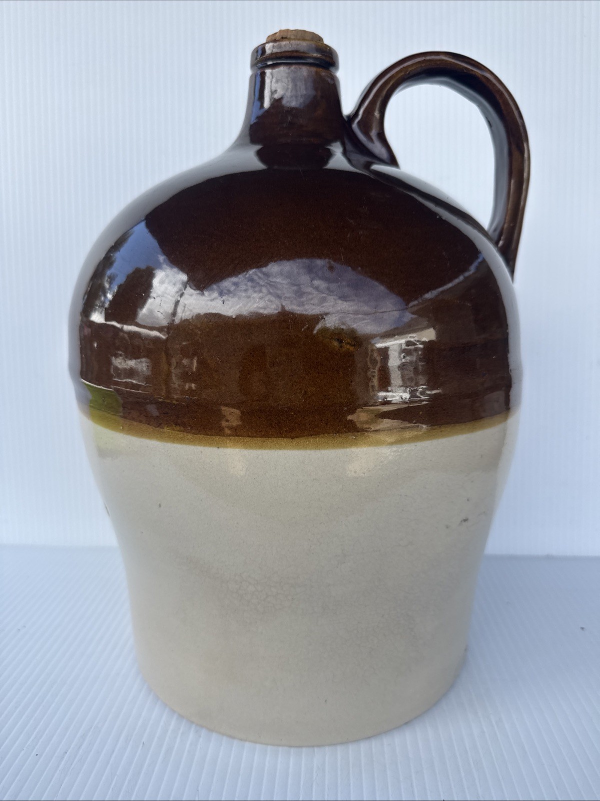 Antique SHERWOOD BROS. Pottery Stoneware (3)Three Gallon Jug New Brighton PA. Antique SHERWOOD BROS. Pottery Stoneware (3)Three Gallon Jug New Brighton PA.