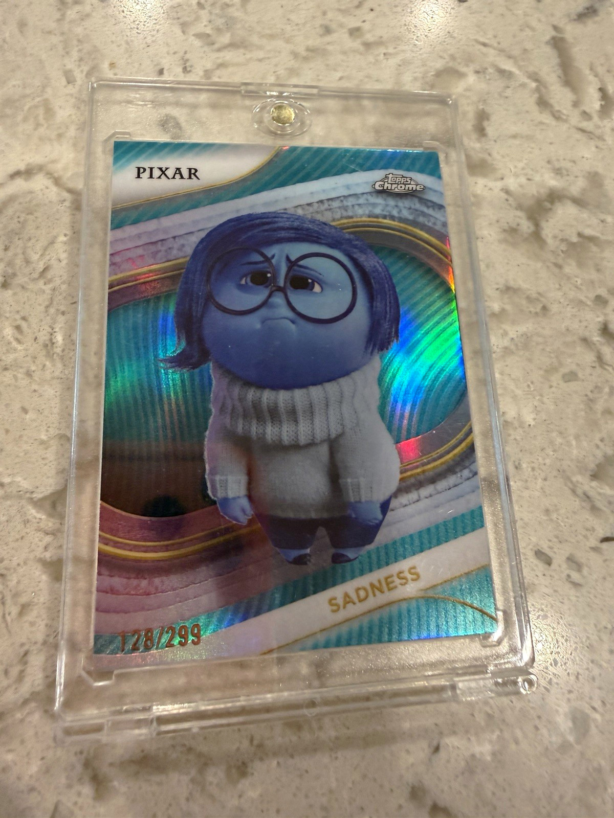 Topps Chrome Disney Pixar Inside Out Sadness Serial Numbered #83 128/299