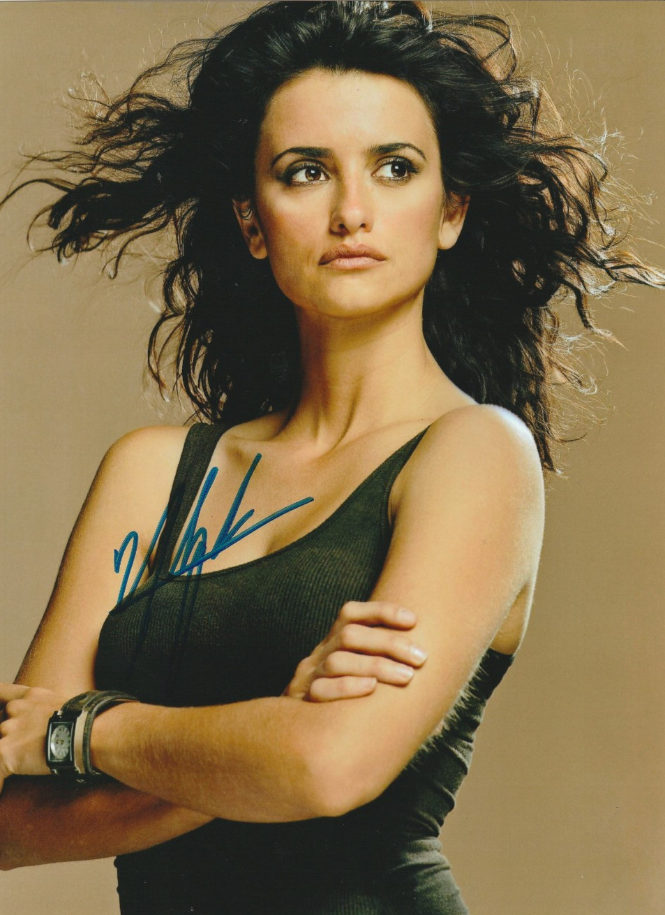 signed penelope cruz autographed