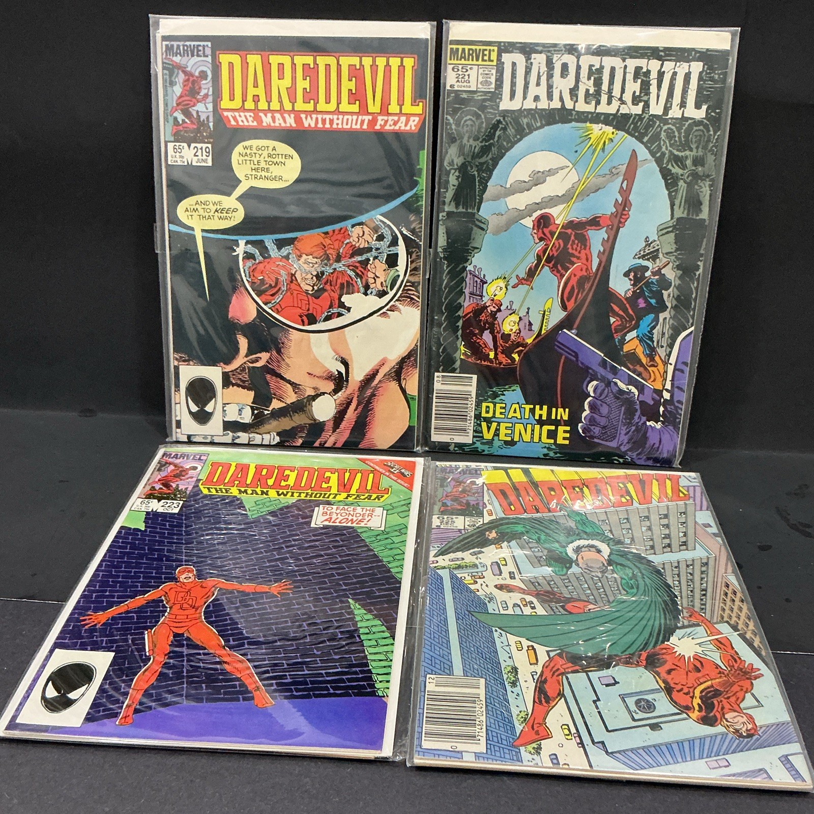 Marvel Daredevil #219,220,221,222,223,224,225,226.FRANK MILLER.65c Bronze Age.VG Marvel Daredevil #219,220,221,222,223,224,225,226.FRANK MILLER.65c Bronze Age.VG