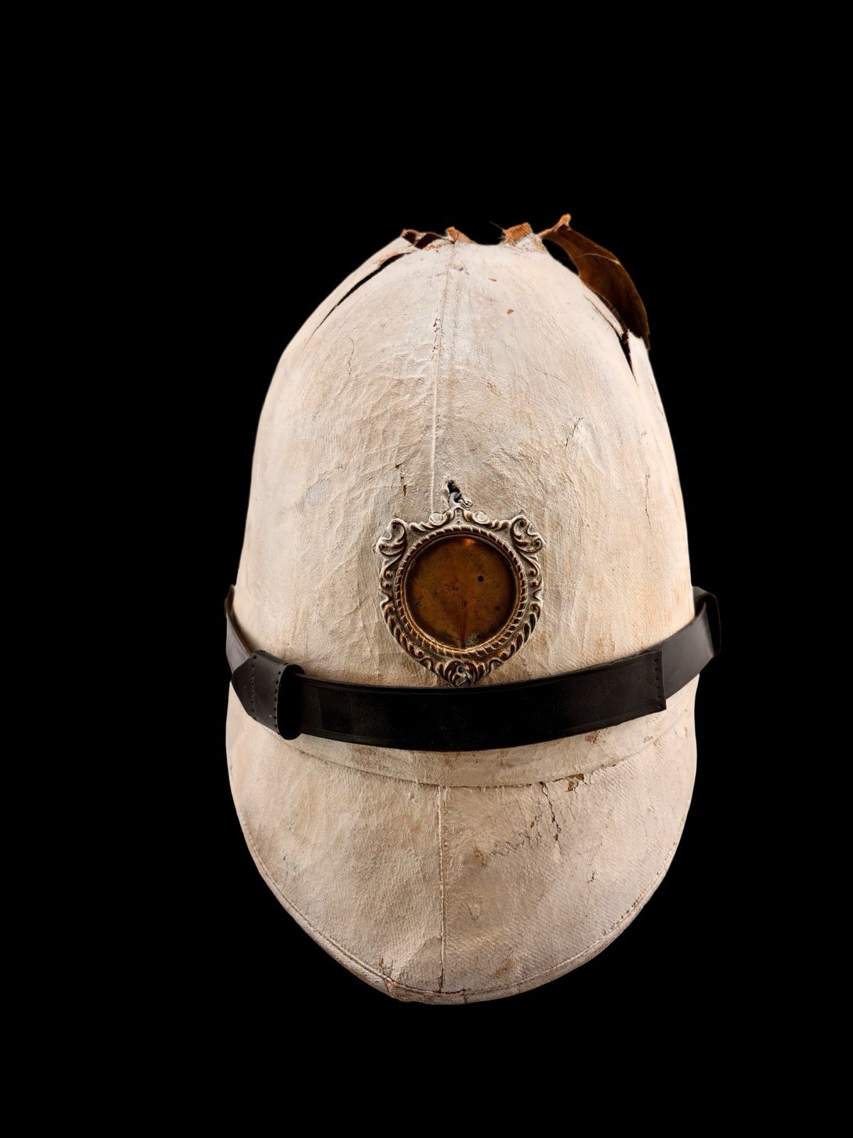 Indian Wars 1880s Original British Infantry Officer White Summer Helmet – ANTQ