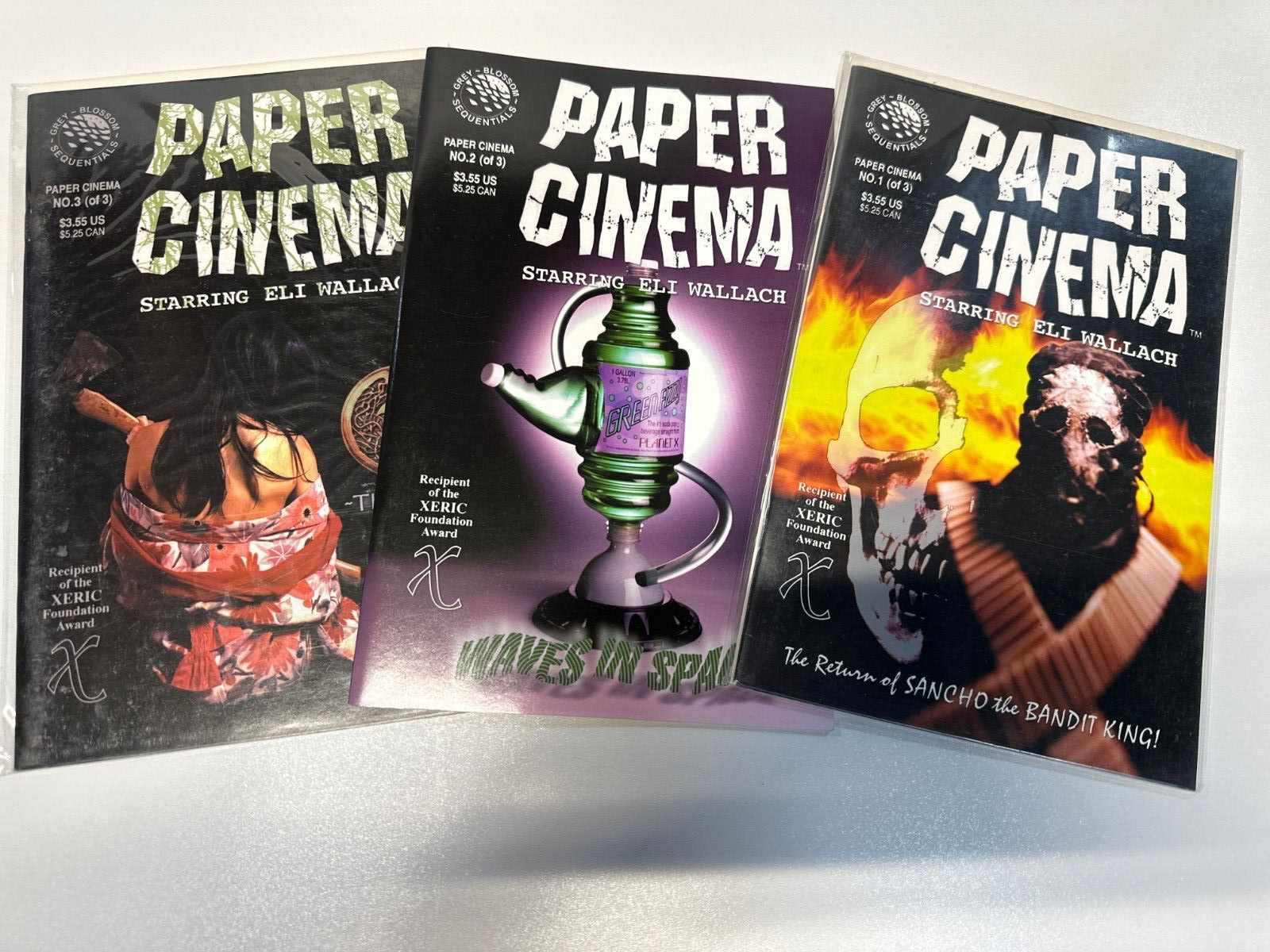 PAPER CINEMA STARRING ELI WALLACH #1-3 (GREY BLOSSOM/112327) COMPLETE SET OF 3