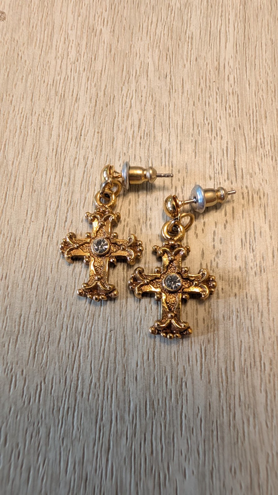 Vintage Vatican Library Collection Cross Earrings Vintage Vatican Library Collection Cross Earrings