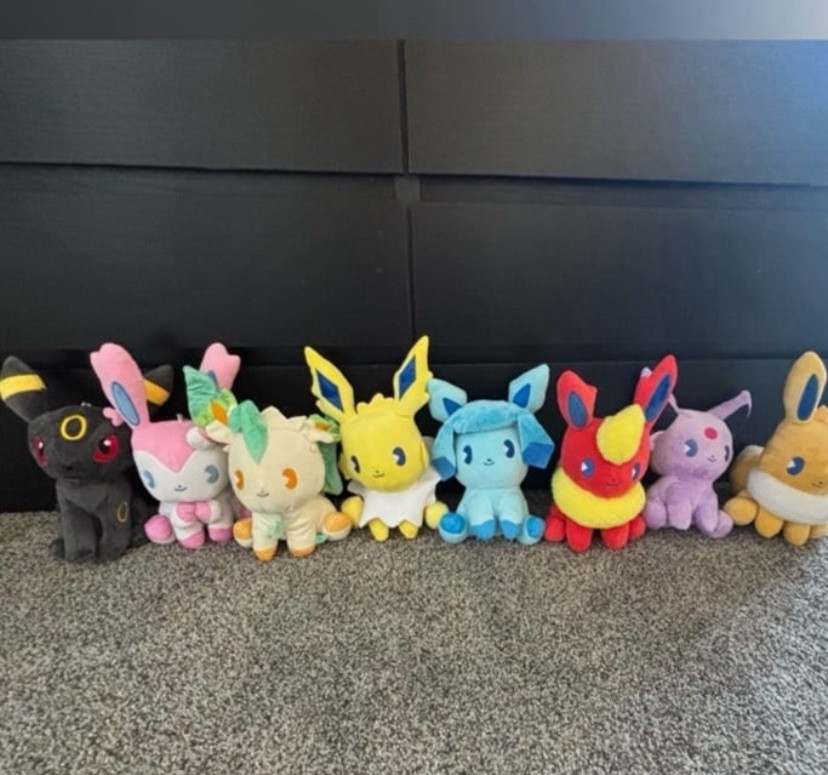 Pokemon Eevee Eeveelutions Plush 8pcs Bundle Set Evolution Collection brand new