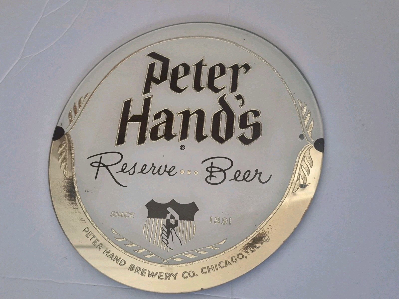 Vintage Peter Hand\'s Reserve Beer Brewery Sign Pub